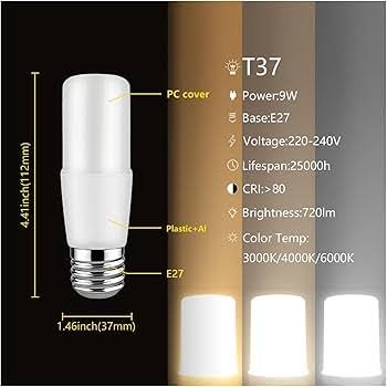 AMPOUL 9W T37  B22/E27