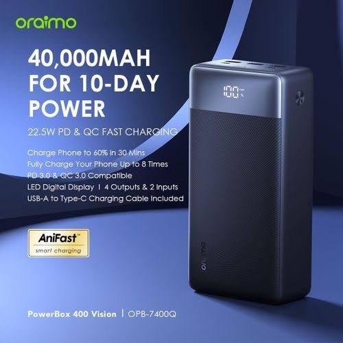 POWER BANK 40.000 mah  ORAIMO