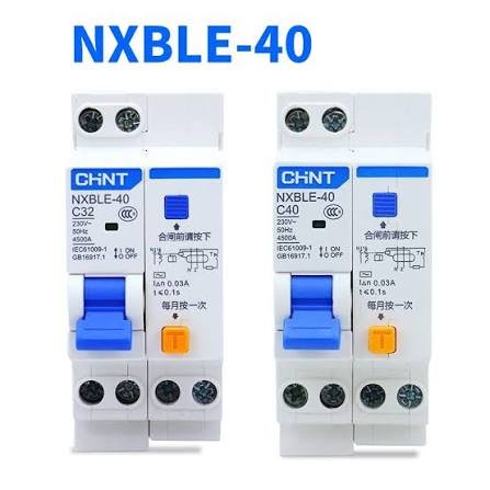 DPN CHINT DIFFERENTIEL NXBLE-40 1P+N 10/16/20/25/32/40/60A 